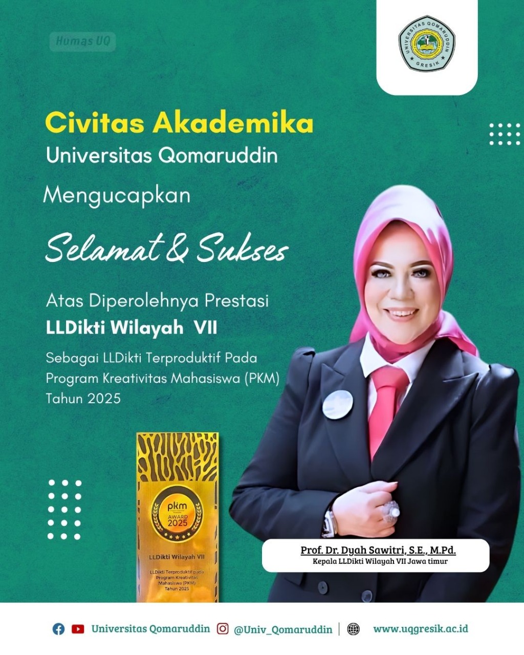 LLDikti Wilayah VII Sebagai LLDikti Terproduktif Pada Program Kreativitas Mahasiswa (PKM) Tahun 2025